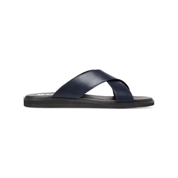 HUGO BOSS Mens Black Cross Darrel Slide Sandals Shoes 43